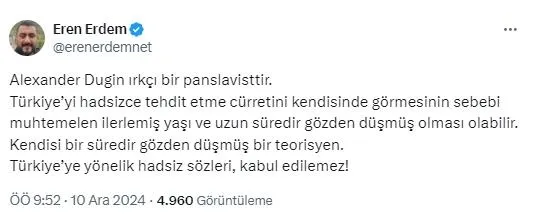 putin-akil-hocasi-yalaniyla-pazarlanan-alexander-duginden-hadsiz-sozler-esed-rejimi-cokunce-turkiyeye-ve-erdog-1733815244450.jpeg "Putin'in akıl hocası" yalanıyla pazarlanan Alexander Dugin'den hadsiz sözler! Esad rejimi çökünce Türkiye'ye ve Erdoğan'a saldırdı-7