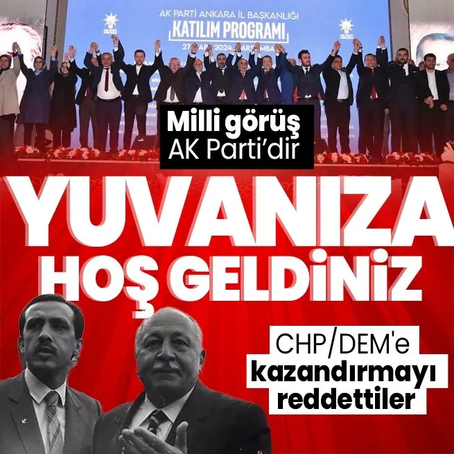 Ankara’da 22 YRP’li istifa edip AK Parti’ye geçti: Başkan Erdoğan’ın yanında saf tuttular, CHP - DEM’e kazandırmayı reddettiler