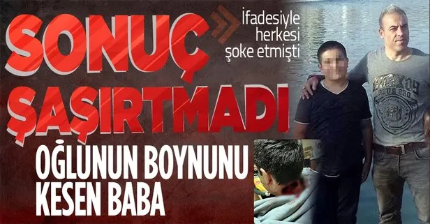 Oğlunun boynunu kesmek isteyen baba intihar etti