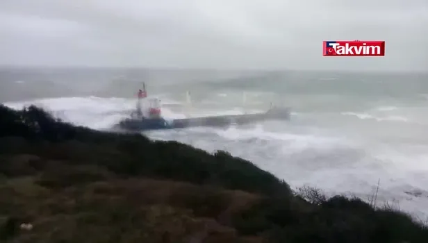 Şile'de kargo gemisi karaya oturdu