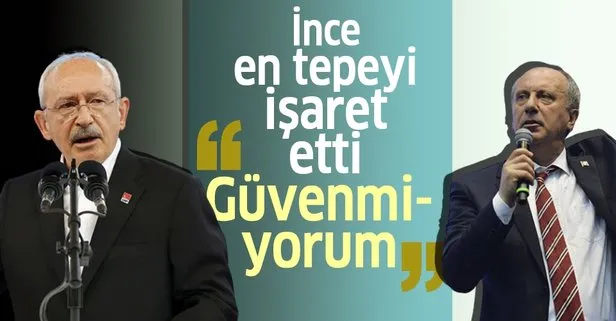 Muharrem İnce'den güvenmiyorum açıklaması