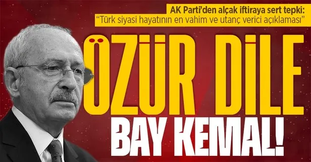 AK Parti’den CHP’li Kılıçdaroğlu’na uyuşturucu tepkisi: Alnına bu iftira ömrü boyunca yapışacaktır