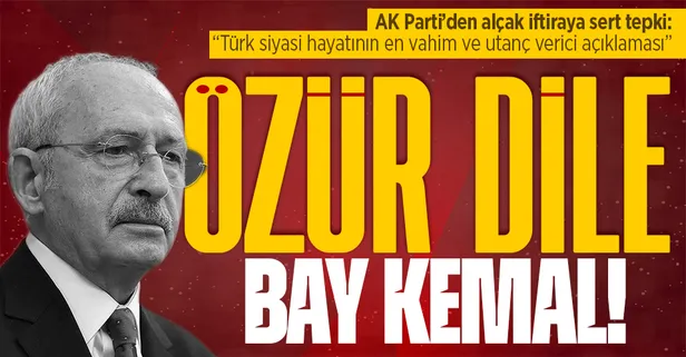 AK Parti'den CHP'li Kılıçdaroğlu'na "uyuşturucu" tepkisi: "Alnına bu iftira ömrü boyunca yapışacaktır"