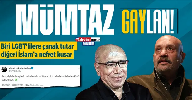 Sözde sanatçılardan LGBT terörü güzellemesi! Şimdi de Ahmet Mümtaz Taylan...