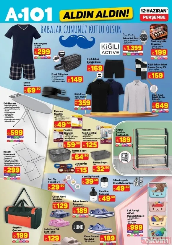 A101’de yaz indirimleri! 12 Haziran aktüel listesinde yok yok: Serinlemek isteyen baksın - 13