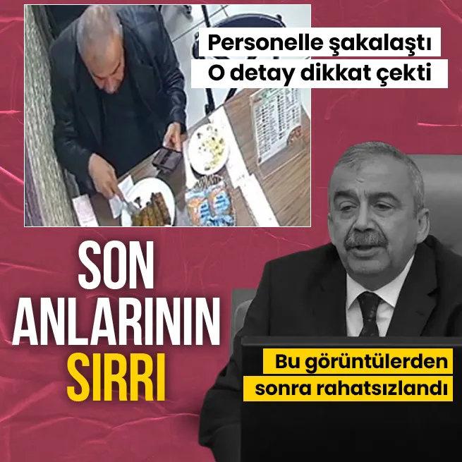 Sırrı Süreyya Önderin son görüntüleri ortaya çıktı! Personelle şakalaştı! O detay dikkat çekti