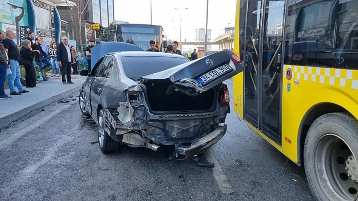 Avcılarda zincirleme kaza: 2 kişi yaralandı