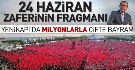 Yenikapı Miting Alanı'nda "Büyük İstanbul Mitingi"ne milyonlar akın etti