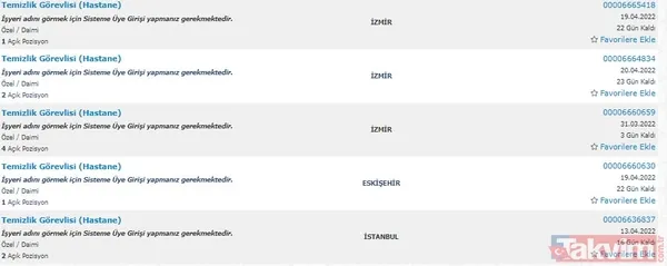İlköğretim mezunları hemen işe alınacak! Hastanelere KPSS'siz DOLGUN MAAŞLA temizlik görevlisi ve hastane hizmetlisi alınıyor başvurular İŞKUR'a! - 3