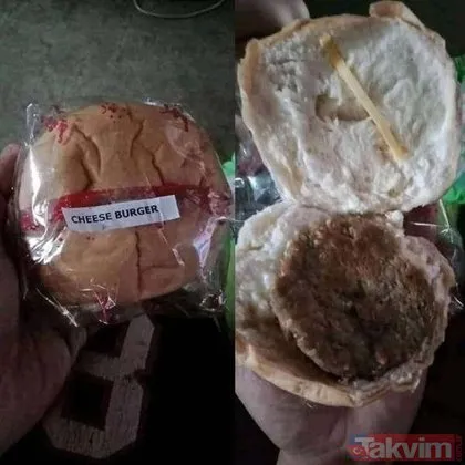 Sosyal medyada bu fotoğraf olay yarattı! Aldığı tost ekmeğini açınca...