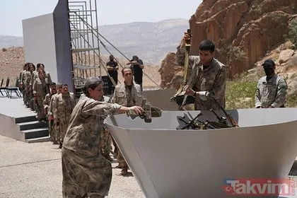Terör örgütü PKK silahları yaktı... Bese Hozat kazan başında! Tarihi görüntüler...