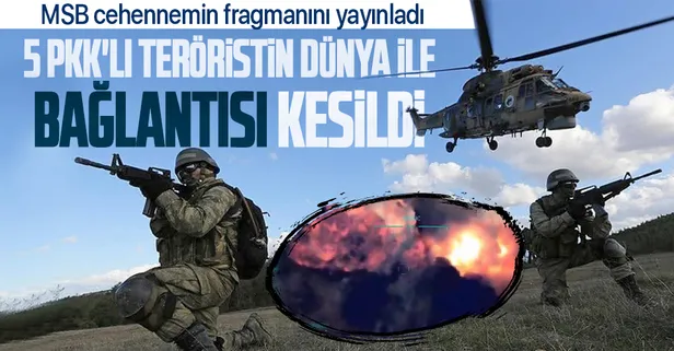 Pençe-Yıldırım devam ediyor... Irak'ın kuzeyindeki Avaşin-Basyan bölgesinde 5 PKK'lı terörist imha edildi