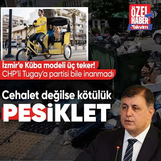 İzmirde Küba modeli ulaşım! CHPli Cemil Tugayın bisiklet projesine tepki partisinden geldi: Cehalet değilse kötülük