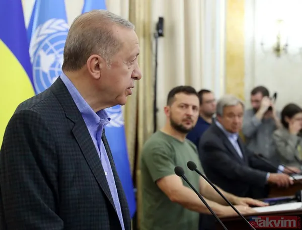 Tarihi zirveden tarihi kareler! Başkan Erdoğan Lviv'de Zelenskiy ve Guterres ile görüştü - 39