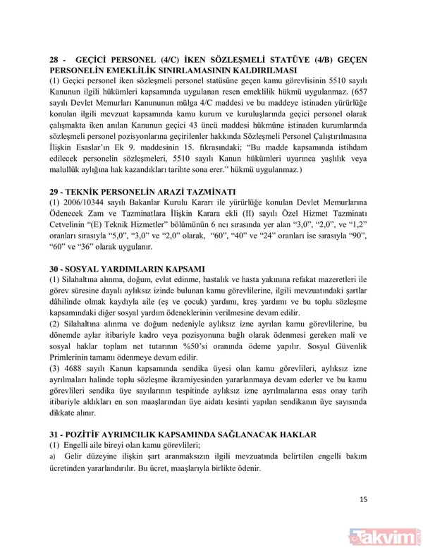 Sendikalar memur ve memur emeklisi için ne talep etti? Memur toplu sözleşme zammı yüzde kaç? İşte detaylar... - 19