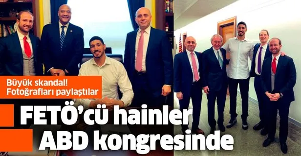 Büyük skandal! FETÖ’cü hainler Mevlüt Hilmi Çınar ve Enes Kanter ABD’li senatörlerle görüştü