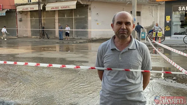 Adana'da su borusu patladı! Asfalt çöktü sokaklar göle döndü - 11