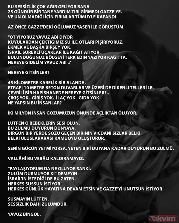Yavuz Bingöl'den CHP'ye tepki Gazze'ye yardım çağrısı: Çocuklar açlıktan ölüyor! - 5