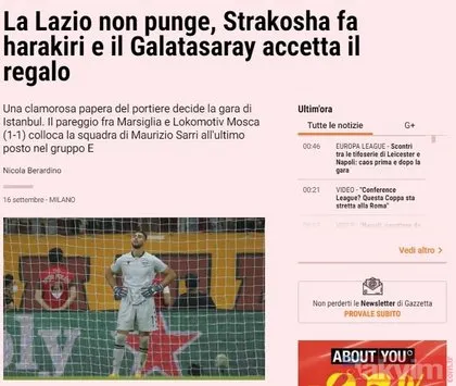 Galatasaray’ın Lazio galibiyeti Avrupa’yı salladı! İşte o manşetler