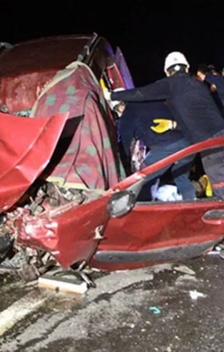 Bolu'da feci kaza! 1 ölü 2 yaralı!