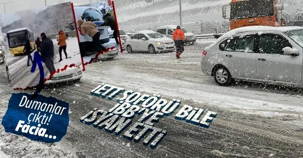 İstanbul trafik yoğunluğu | İstanbul’a lapa lapa kar yağıyor! İstanbul Valisi Ali Yerlikaya duyurdu: Kente girişler kontrollü... Kazalar peş peşe geldi