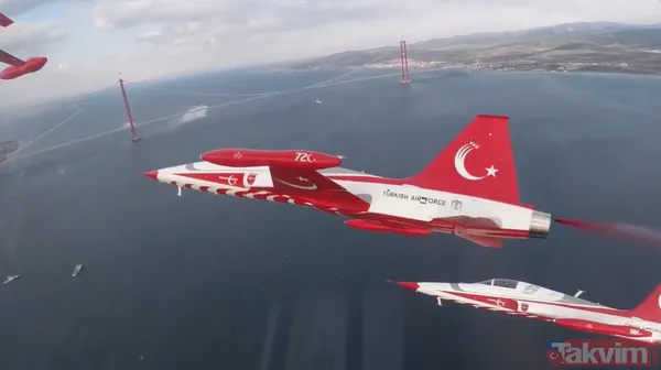 Tüyler diken diken! Türk Yıldızları'ndan 1915 Çanakkale Köprüsü açılışında nefes kesen gösteri - 7