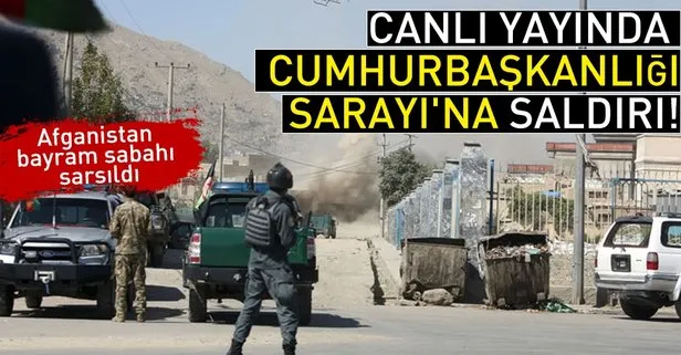 Son dakika:Afganistan’da canlı yayında Cumhurbaşkanlığı Sarayı’na saldırı!