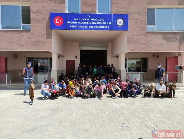 Van'da iki apartman dairesinden 115 kaçak Afgan göçmen çıktı - 8