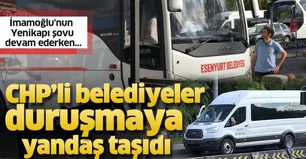 İmamoğlu Yenikapı şovuna devam ederken CHP’li belediyeler Kaftancıoğlu için otobüs kaldırdı