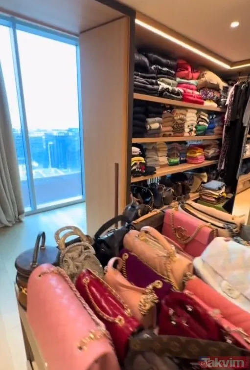 Süper lüks ayakkabı ve çantaları olay oldu... Galatasaraylı Icardi'nin eşi Wanda Nara'nın giyinme odasına bakın! - 11