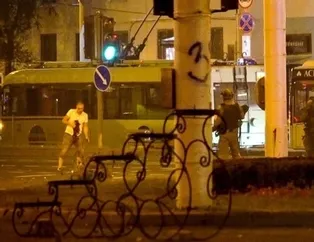 Son dakika: Belarus'ta göstericinin vurulma anları ortaya çıktı!