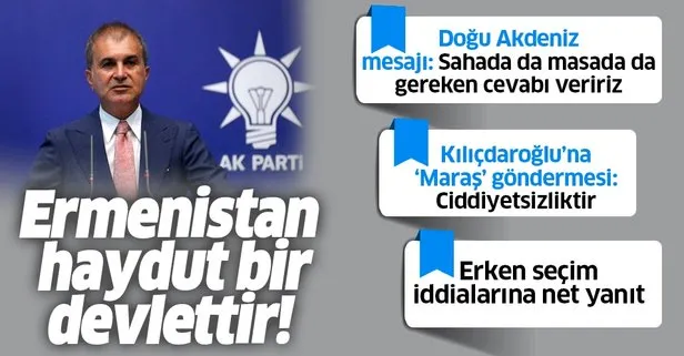 Son dakika: AK Parti Sözcüsü Ömer Çelik’ten MYK sonrası flaş açıklamalar