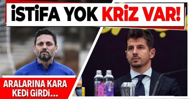 Fenerbahçe'de istifa yok kriz var! Emre Belözoğlu ve Erol Bulut’un arasına kara kedi girdi