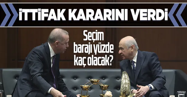 Cumhur İttifakı’nın seçim barajı kararı yüzde 7!