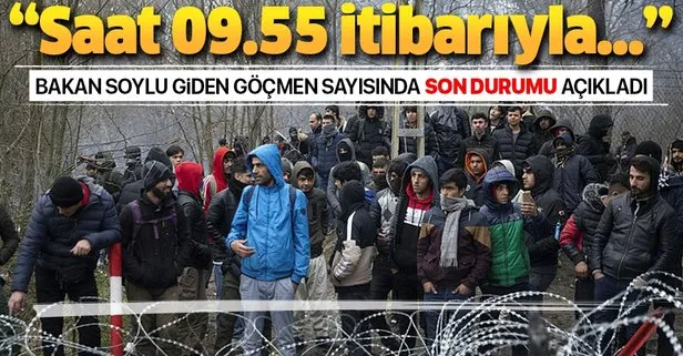 Son dakika: İçişleri Bakanı Süleyman Soylu yurt dışına giden göçmen sayısını açıkladı