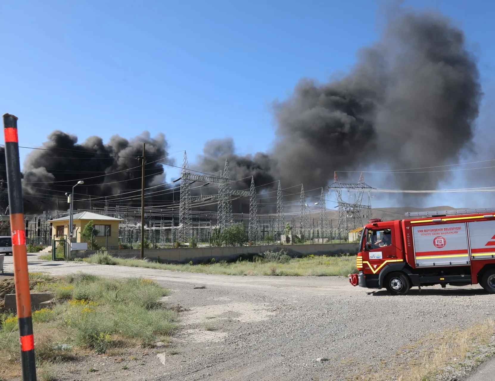 Trafo merkezinde yangın!