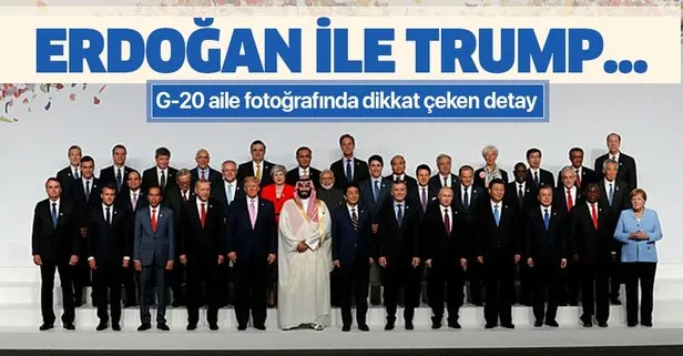 G-20’deki aile fotoğrafında dikkat çeken detay! Başkan Erdoğan ile Trump...