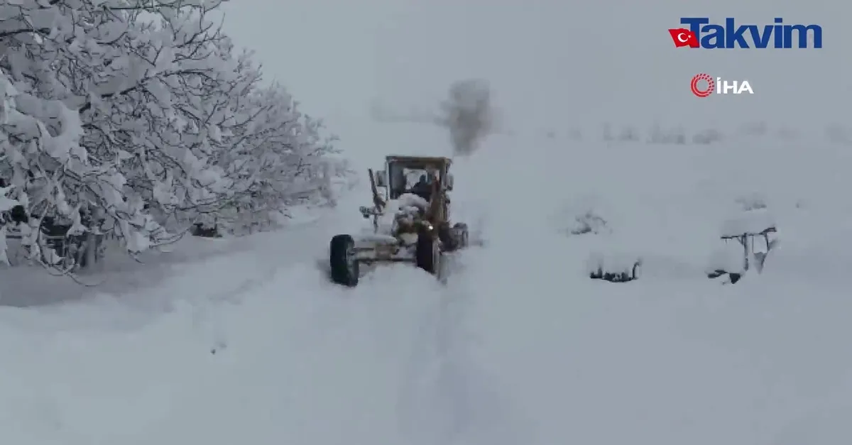 Mersin’de yayla yolları karla kaplandı