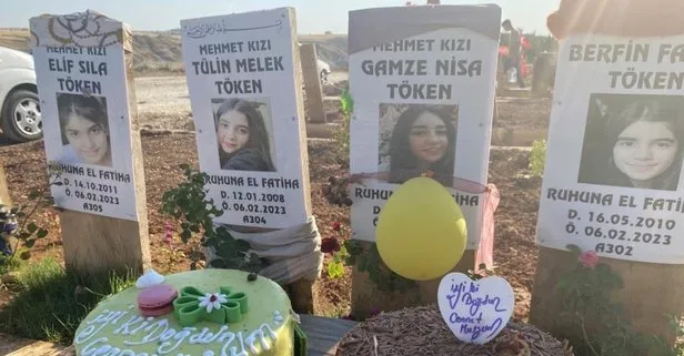 En acı doğum günü! Depremde hayatını kaybeden kızının çok istediği pastayı mezarına götürdü