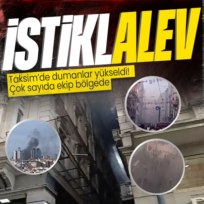 İstiklal Caddesi’nde yangın!