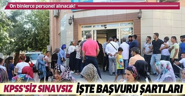 Türkiye İş Kurumu İŞKUR 50 bin personel alımı başvuru açıklaması yaptı