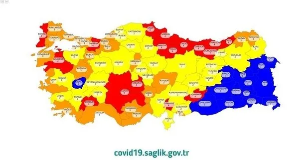 Korona risk haritası: Düşük, orta, yüksek riskli iller hangileri?
