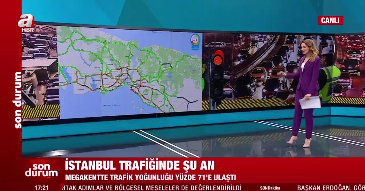 İstanbul'da trafik yoğunluğu yüzde 71'e ulaştı