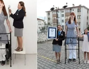Dünyanın en uzun kadını rekora doymuyor
