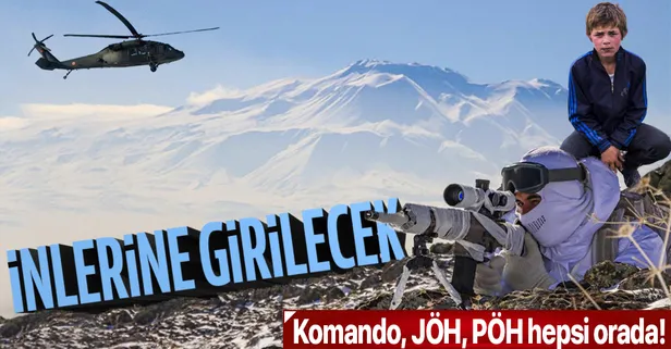 Son dakika: Eren Operasyonları Tendürek ve Lice’den sonra Ağrı Dağın’da da başlatıldı