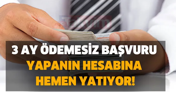 Faiz oranları anlık değişiyor! 10.000 ve 50.000 TL kredi 36 ay vade imkanı! 3 ay ödemesiz başvuru yapanın hesabına hemen yatıyor!