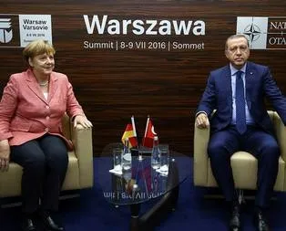 Cumhurbaşkanı Erdoğan, Merkel ile görüştü