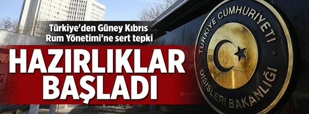 Türkiye'den Güney Kıbrıs Rum Yönetimi'ne tepki