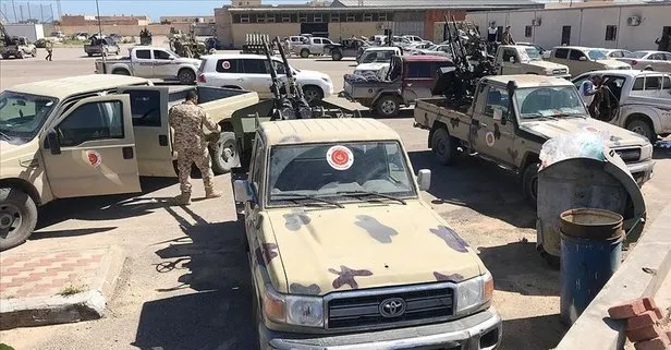 Libya’da UMH birliklerinden Trablus Havalimanı’na üç eksenden operasyon