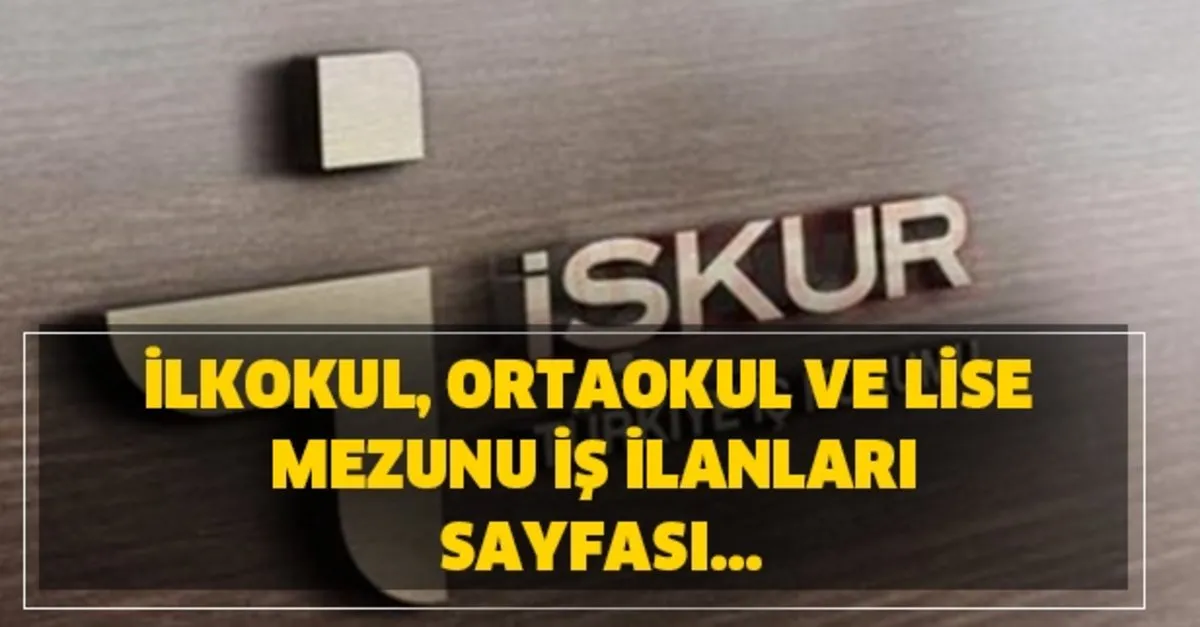 Iskur Typ Is Ilanlari Ile Personel Alimlari Arastiriliyor Takvim